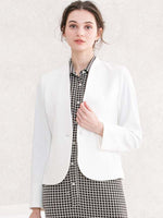 White Collarless Jacket