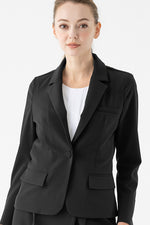 Smart Stretch Black 3-Pocket Tailored Jacket