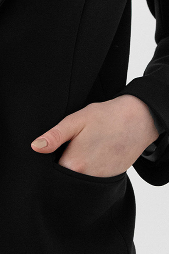 Smart Stretch Black 3-Pocket Tailored Jacket