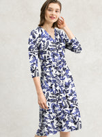 Blue Goldfish Midi Marilyn Dress