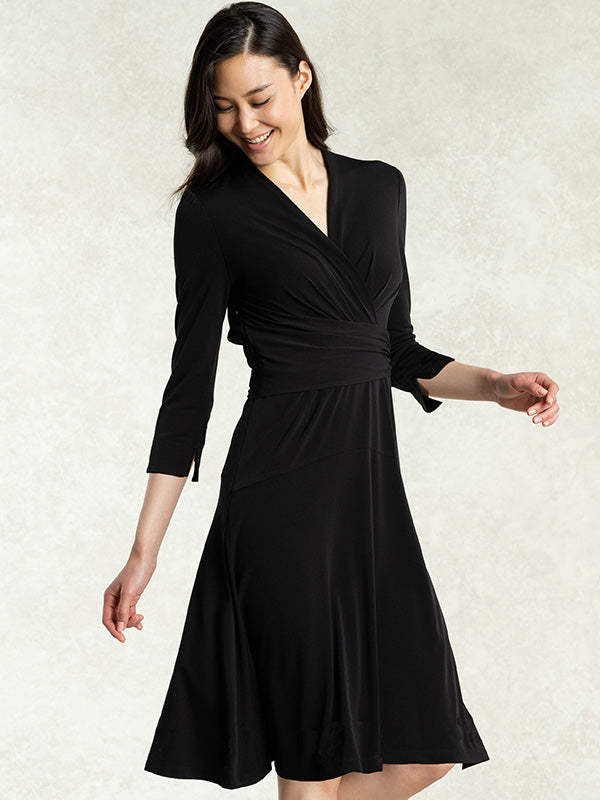 Black Cache-Coeur Dress