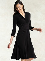 Black Cache-Coeur Dress