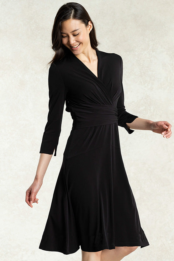 Black Cache-Coeur Dress