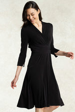 Black Cache-Coeur Dress