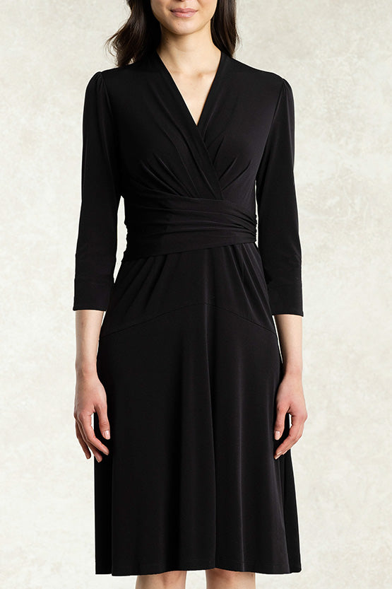 Black Cache-Coeur Dress