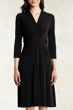 Black Cache-Coeur Dress