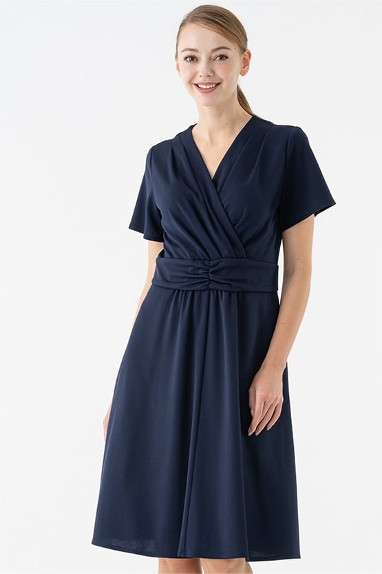 Navy Midi Marilyn Dress