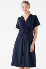 Navy Midi Marilyn Dress