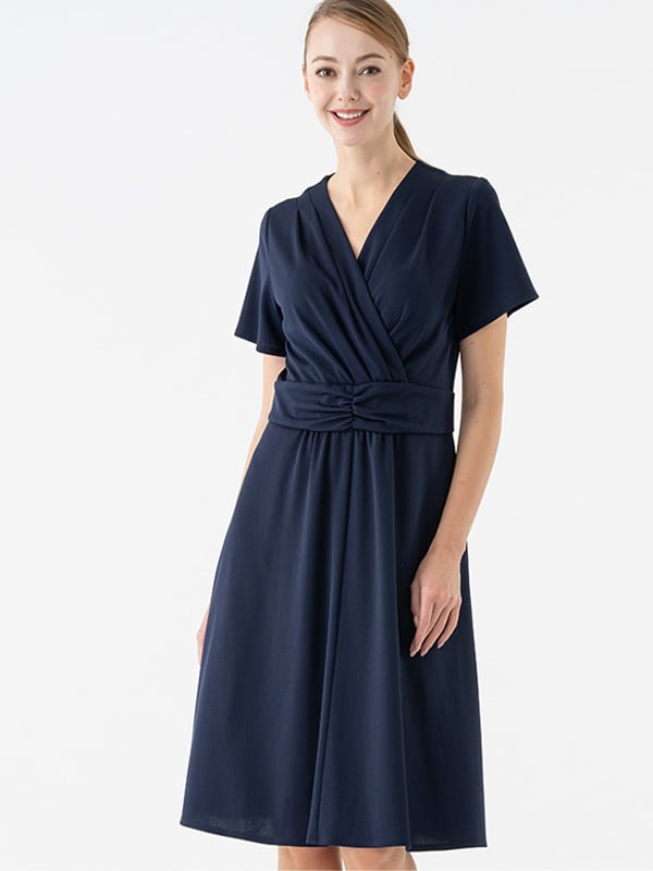Navy Midi Marilyn Dress
