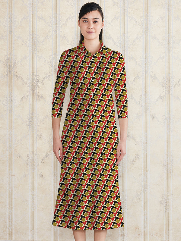 【ロング丈】 レッドキングズロード ロングシャツワンピース