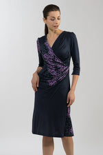 Silk Edo Murasaki Waist-gathered Dress