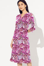 Pink Caribbean Gather Dress
