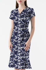 Indigo Bingata Gather Dress