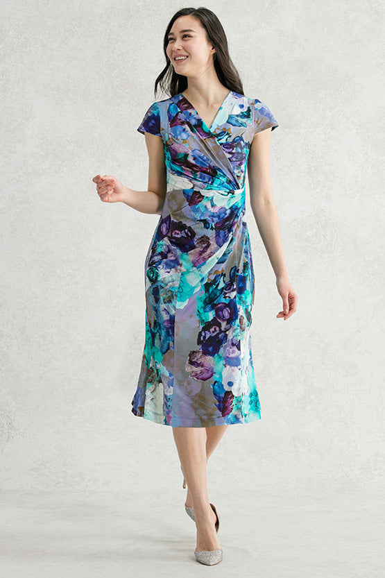 Water Flower Gather Dress