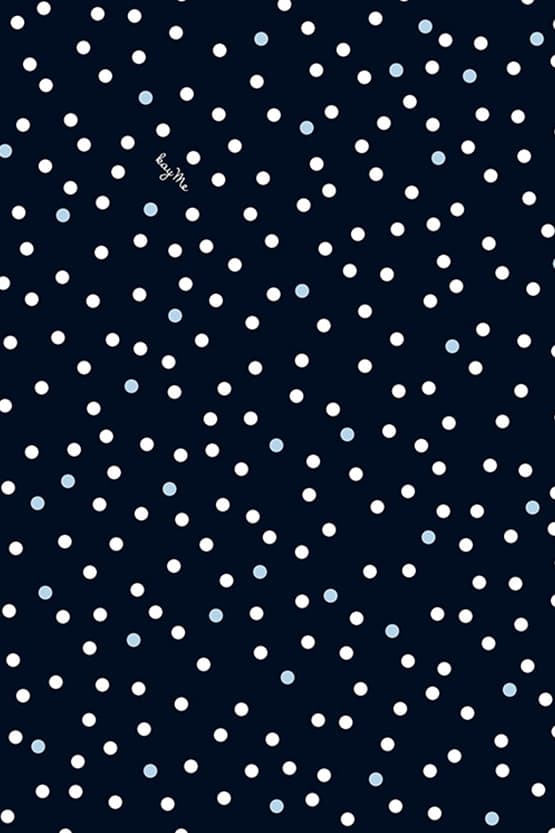 4-Way Stretch:Navy Dot Cache-Coeur Dress