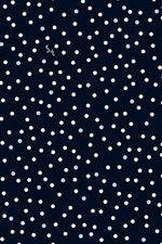 4-Way Stretch:Navy Dot Cache-Coeur Dress