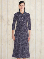 Petit Navy Long Shirt Dress