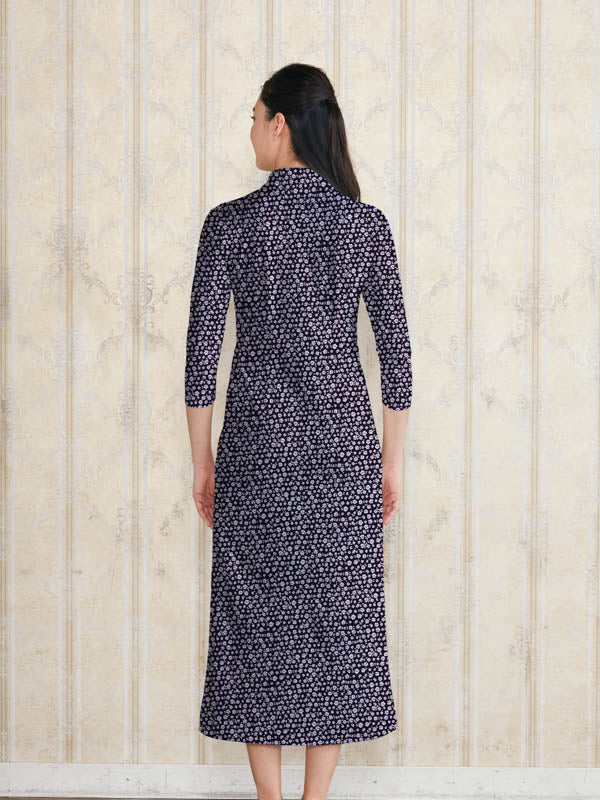 Petit Navy Long Shirt Dress