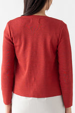 Lame Crew-neck Cardigan
