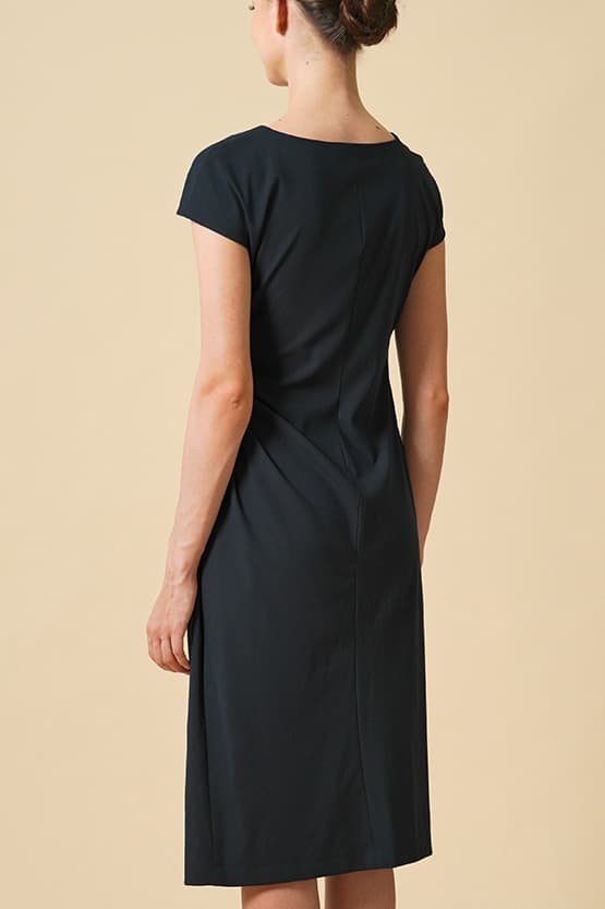 Smart Stretch: Smart Stretch Dark Navy Sash T-Dress