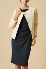 Smart Stretch: Smart Stretch Dark Navy Sash T-Dress