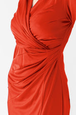 Ice Jersey Gathered Dress