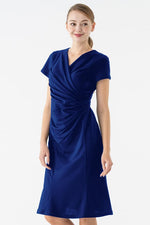 Ice Jersey Gathered Dress