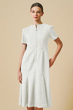 White Lamé Tweed Ceremony Suit Set