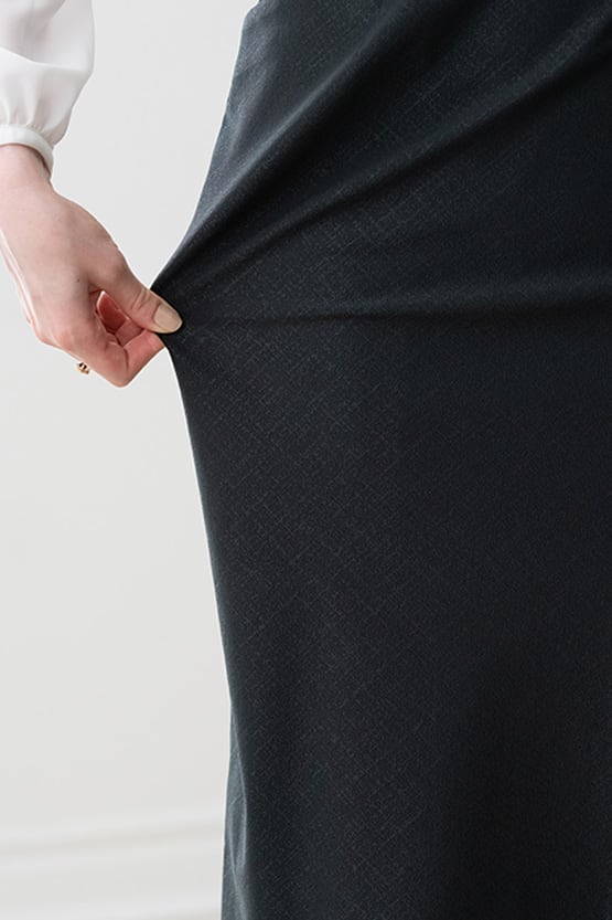 【ストレッチジャカード】ジオ ラップ風スカート