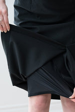 【ストレッチジャカード】ジオ ラップ風スカート