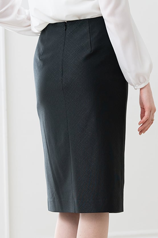 【ストレッチジャカード】ジオ ラップ風スカート