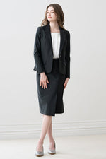 【ストレッチジャカード】ジオ ラップ風スカート