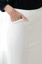 【ストレッチジャカード】ジオ ラップ風スカート