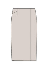 【ダブルジャージー】フロントベンツスカート