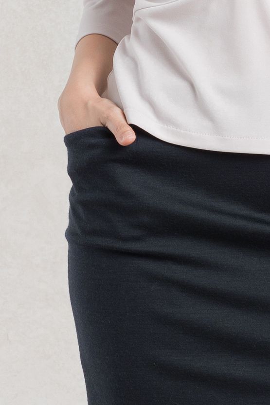 Double Jersey: Double Jersey Front Vent Skirt