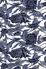Indigo Bingata Gather Dress