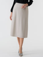 Double Jersey: Mid-Calf A-Line Skirt