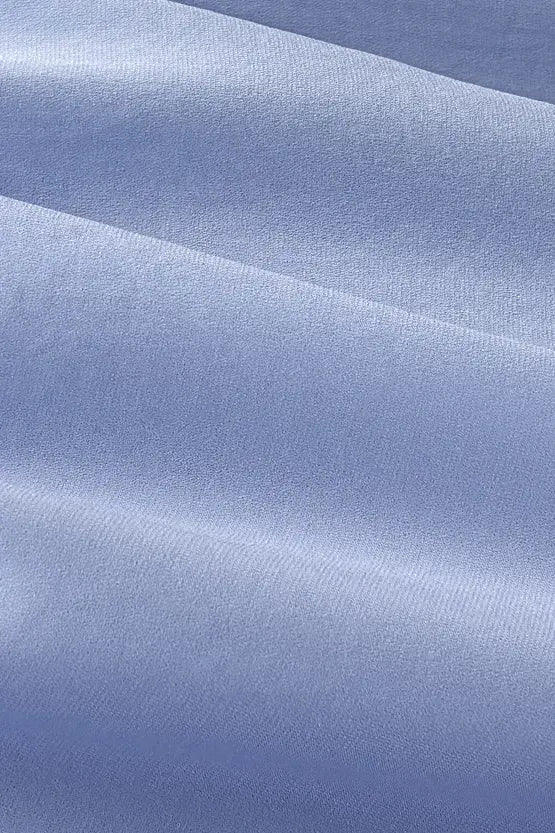 Stretch Chiffon: Round Neck Top