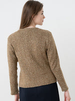 キャメル カーディガン