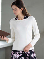 Milky White Bijou Top