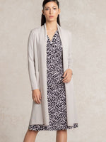 ミストグレー 金沢産カーディガンサイドスリット