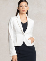 White Short Tailored Jacket