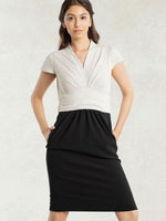 Ice Gray x Black Docking Shell Dress