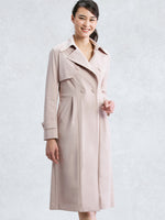 Pink Beige Trench Coat
