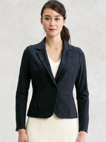 【Set-up】Navy Jacquard Tailored Jacket