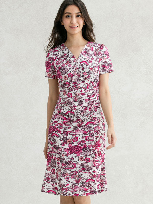 Peony Ryukyu-bingata Gather dress
