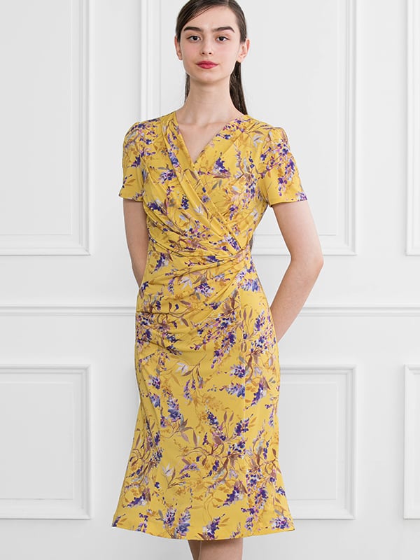 Gold Harvest Gather Dress