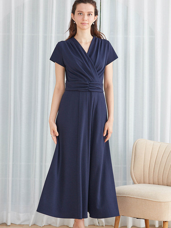 Long Length:Navy Long Marilyn Dress