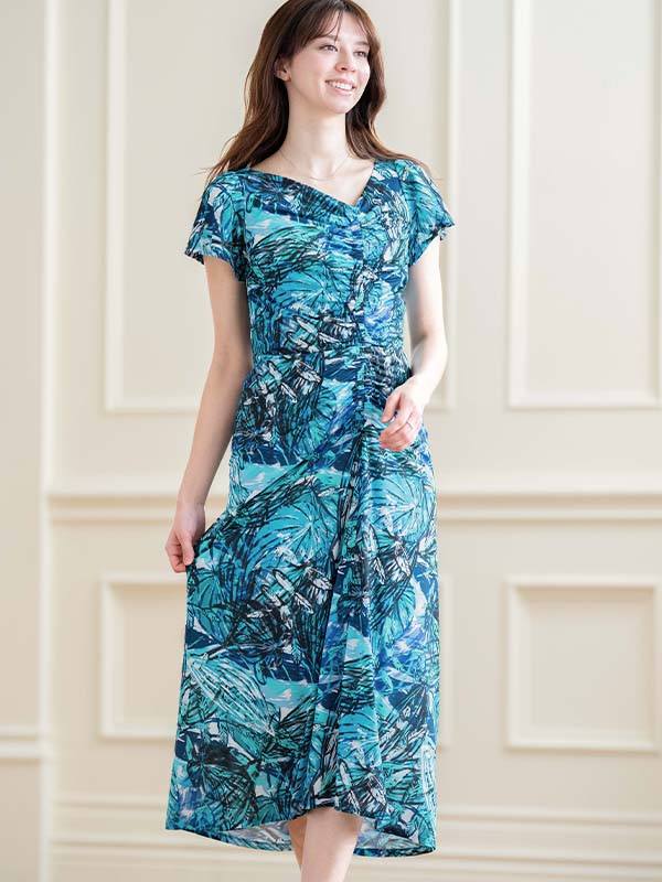 Long Gathered Dress