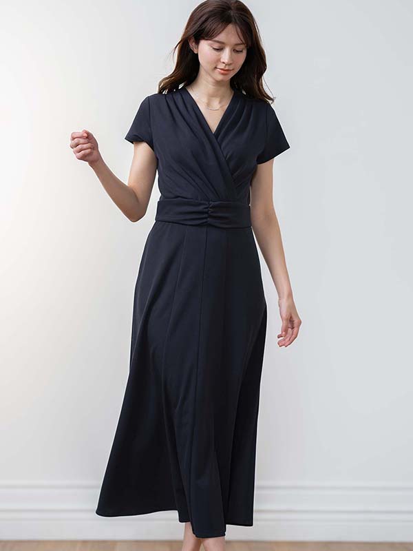Long Length:Navy Long Marilyn Dress